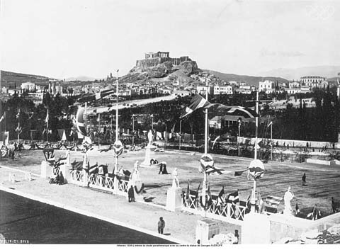 1896 Atene Entrata allAthenian stadium