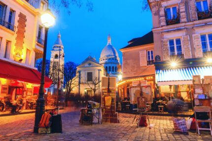 parigi montmartre notte hd